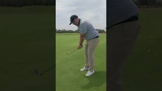 How to hit off a downhill lie ⛷️#TheProWillKnow