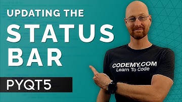 Using The Statusbar - PyQt5 GUI Thursdays #17