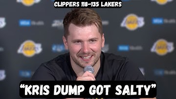 Luka Doncic TROLLS Kris Dunn after scoring 43 points - Postgame Interview - Clippers vs Lakers