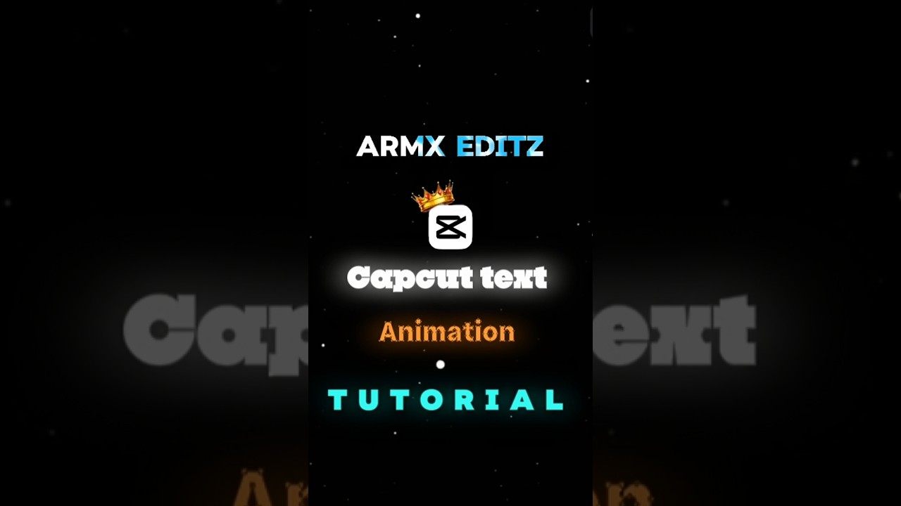 Capcut | Text animation tutorial 🎥| #capcut #capcuttutorial