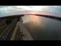 Sunset in Komárom (Duna) - Hungary with DJI Phantom, FPV, GoPro Hero 3 Black Edition