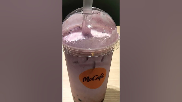 Enjoy McCafe Purple Sweet Potato Bubble Latte| New in McDonald's#satisfying #shorts#sweetpotato