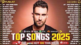 Download Lagu Ed Sheeran, Bruno Mars, Dua Lipa, Adele, Maroon 5, Coldplay, The Weeknd, Lady Gaga - Pop Music 2025 MP3