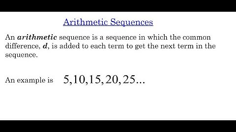 Arithmetic Sequences - Part 1