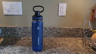 ThermoFlask 24oz - Works For Both Cold And Hot Liquids (Insulated Stainless Steel)