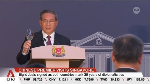 Chinese Premier Li Qiang makes first official trip to Singapore