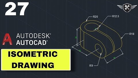 Autocad Isometric Drawing 27 | AutoCAD tutorial for beginners #akd #autocad #design