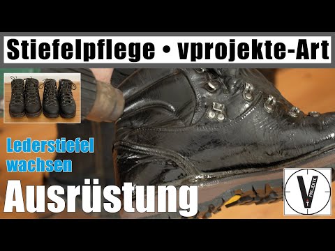 Video: Wasserdichte Lederstiefel pflegen - Gunook