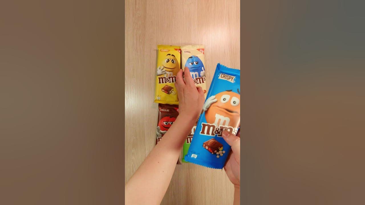 M & M 's New Chocolate Bar's ~ m&m's ~ peanut -  hazelnut - crispy Chocolate ~