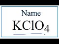 Understanding KClO4 and Its Ions