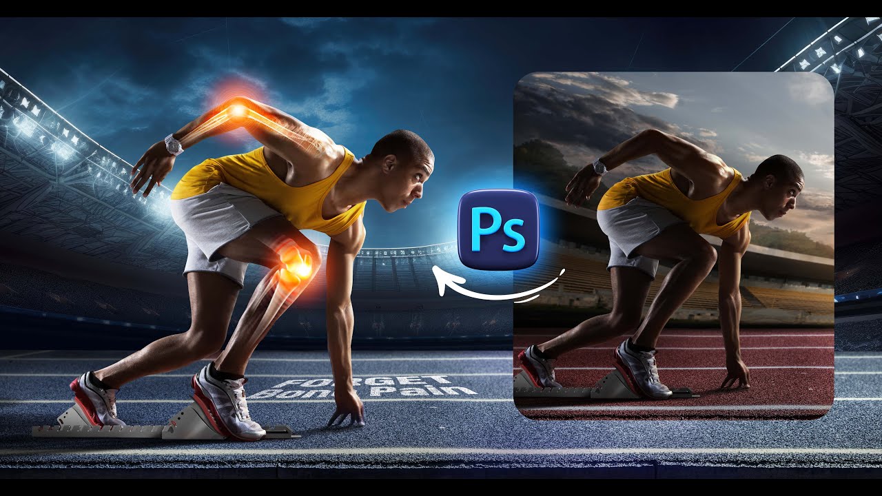 تصميم عن آلام العظام | تريكات جديدة ومختلفة | PhotoManipulation Design