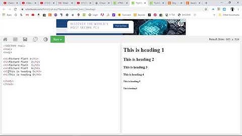 W3Schools Lesson Number 3 - HTML Basic