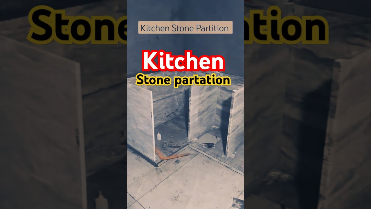 Incredible Kitchen Stone Partition Ideas