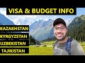 How to travel Kazakhstan, Kyrgyzstan, Uzbekistan, Tajikistan in budget ? | Visa info | Budget info