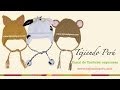 Gorros con orejas de animalitos para bebes y niños