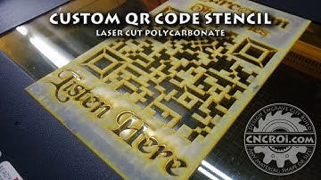 Custom QR Code Stencil: Polycarbonate