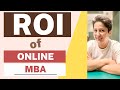 Roi of distance mba  worth of distance mba is it right decision