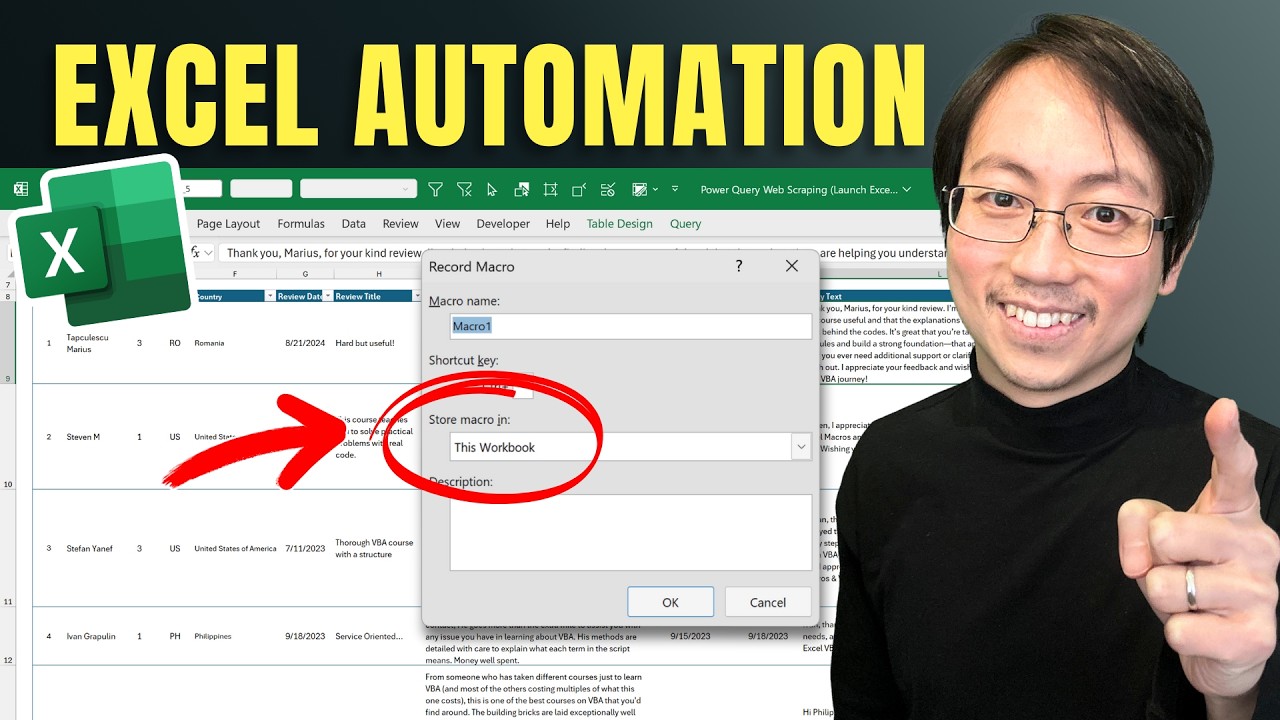 Excel Macros & VBA for Beginners - YouTube