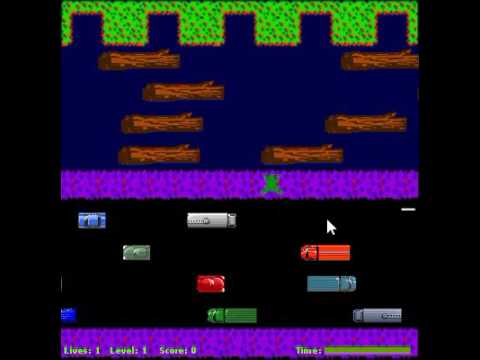 Testing our frogger game we made!