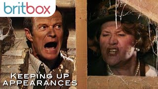 Emmet Gets His Head Stuck in Hyacinths Roof | Keeping Up Appearances