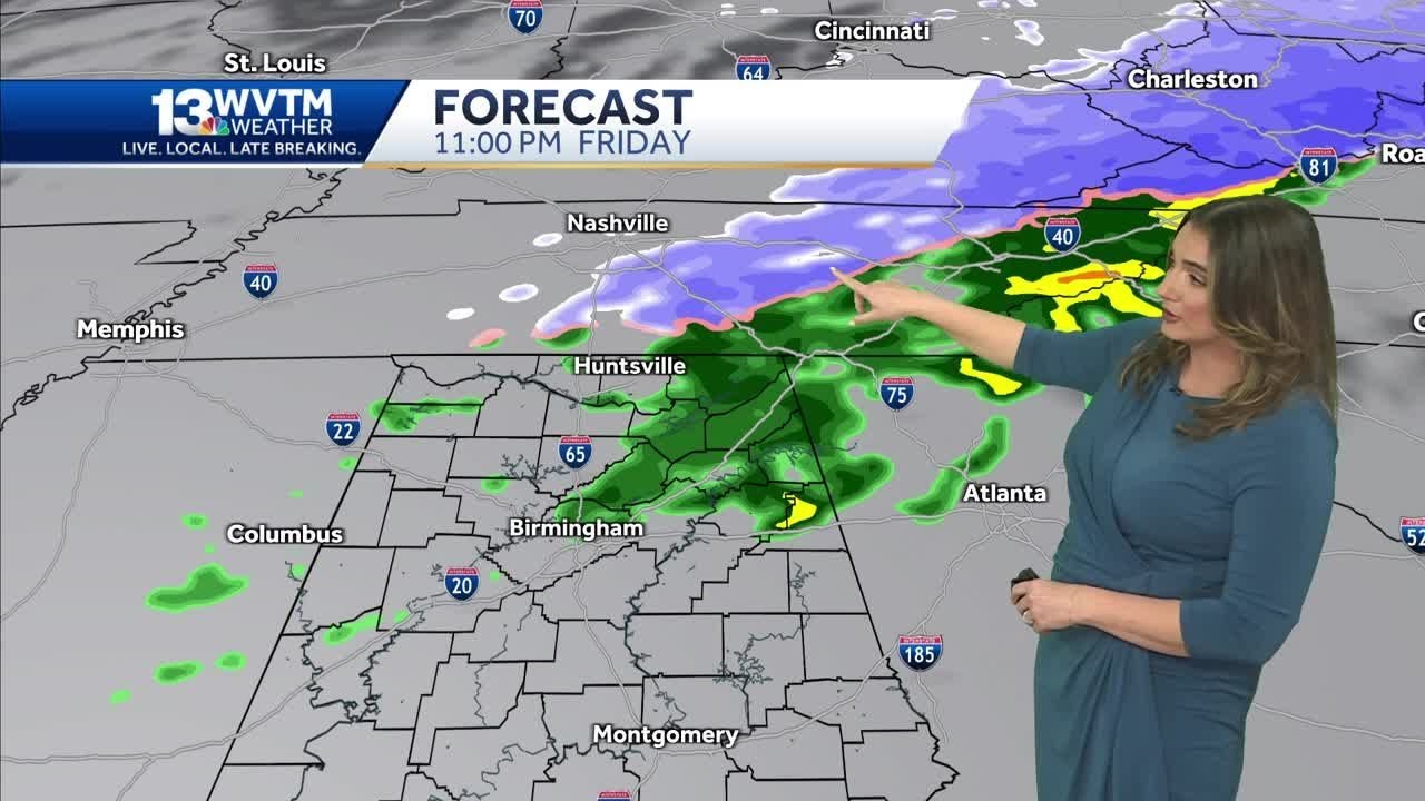Rain late Friday, Feeling much colder Saturday - YouTube