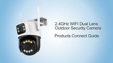 How to setup and install the 2.4GHz WiFi Dual Lens Outdoor Security Camera?