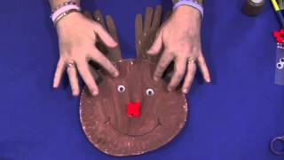Paper Plate Handprint Reindeer   YouTube 53