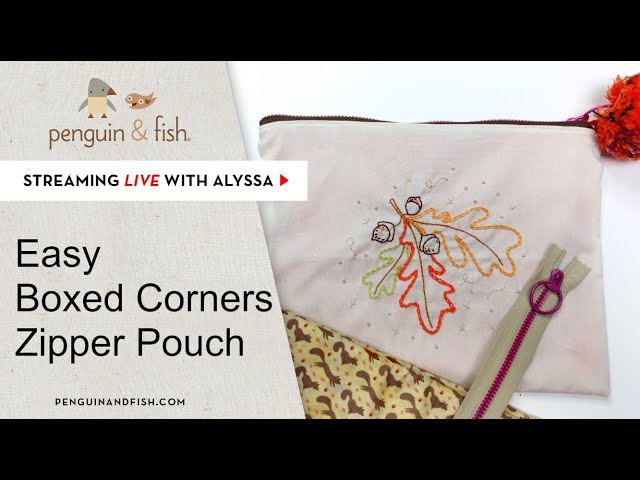 Blue Susan Makes: Grow Zipper Pouch Tutorial with Boxed Corners