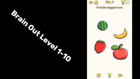 Brain Out Level 1-10 Walkthrough Solution