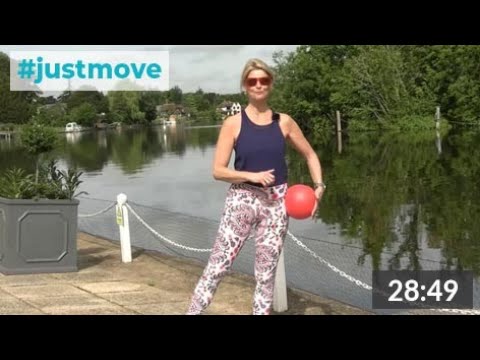 June #5 highlights - Ball party - pilates ball workout by the River Thames