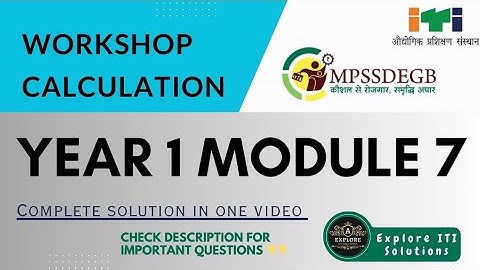 Workshop calculation and science || year 1 module 7 || #exploreitisolutions