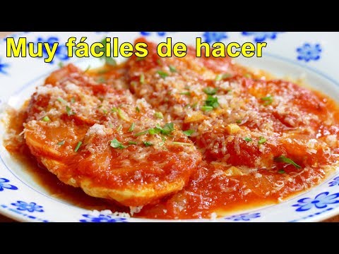 Video: Cómo Cocinar Patatas Con Pechuga De Pollo En Salsa De Tomate Y Queso