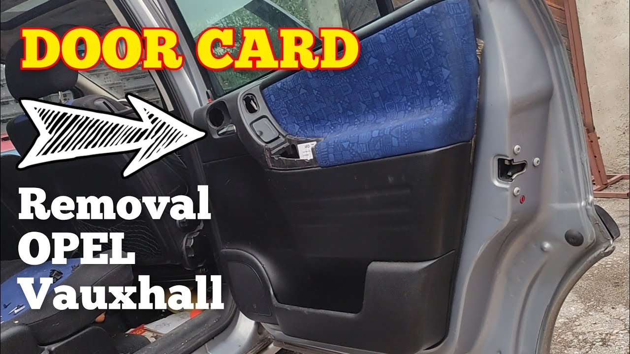 How to remove Rear Door Card Panel on OPEL Vauxhall Zafira A mk1 - YouTube