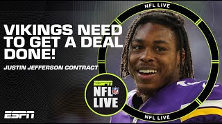 The Vikings shouldn’t wait to get a deal done with Justin Jefferson | NFL Live