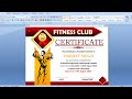 Certificate design in MS word | MS Word me Certificate kaise design kare | Certificate design