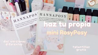 Haz tu propia mini Rosy Posy (revista de stickers) | dos versiones distintas + plantillas gratis by taehoney notes 23,914 views 3 years ago 5 minutes, 32 seconds