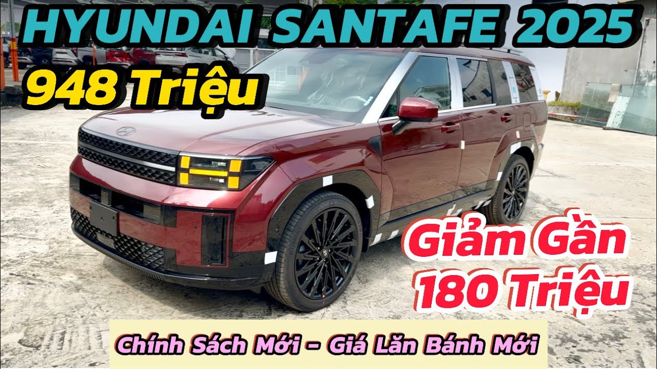 Giá Xe Hyundai SantaFe 2025 Lăn Bánh Tháng 11 - Giảm Giá Gần 180 Triệu | Review Hyundai SantaFe 2025