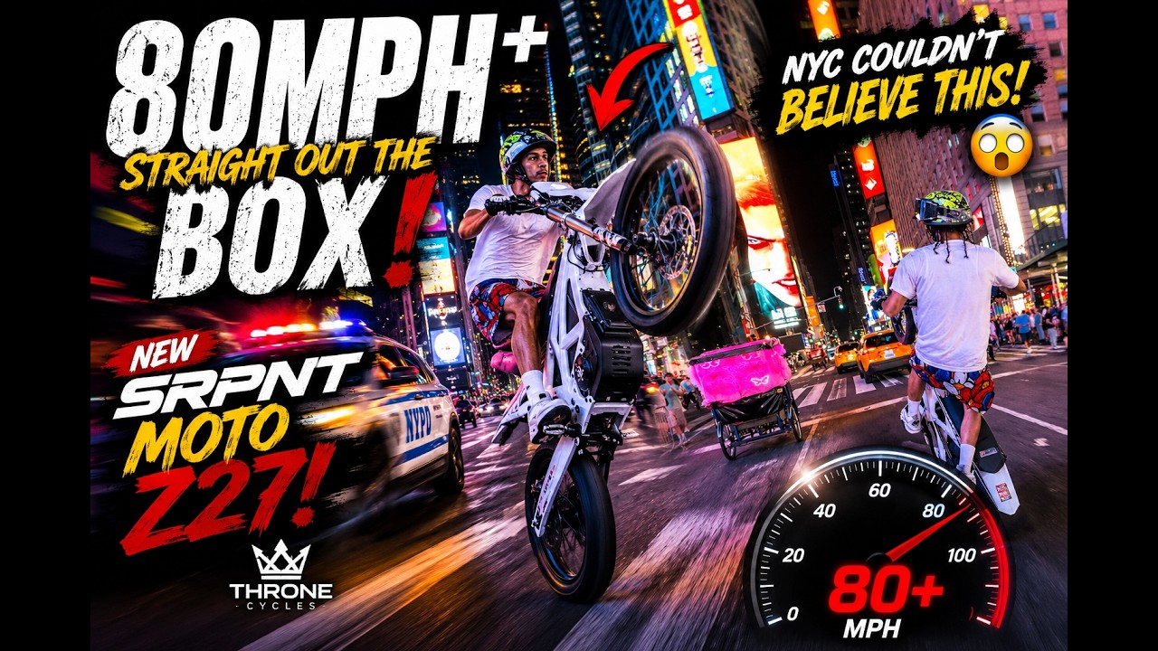 写真 Testing the NEW SRPNT Moto Z27 (27kW 72V) Around NYC 😳🚨⚡ - YouTube