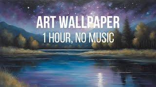 Nighttime Landscape Art Wallpaper for Tv Transform your space Cosy Art Oil Painted Screensaver