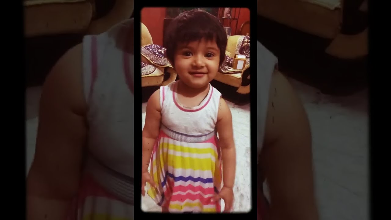 Ka Hua Mere Bache  papa ki pari  Cute baby  Avni Bhardwaj first video  avni ke Papa Gussa ho gye