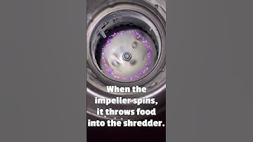 A garbage disposal in action. How does a disposal work?