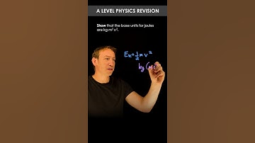 Base Units for Joules - A Level Physics #Shorts