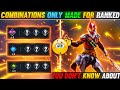 BEST CHARACTER SKILL COMBINATIONS FOR RANKED🤯|| YOU DON'T KNOW ABOUT 😱🔥|| GARENA FREE FIRE