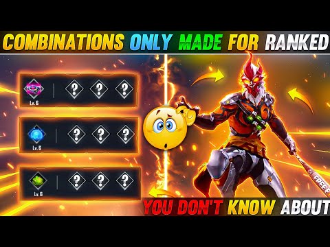 BEST CHARACTER SKILL COMBINATIONS FOR RANKED🤯|| YOU DON'T KNOW ABOUT 😱🔥|| GARENA FREE FIRE