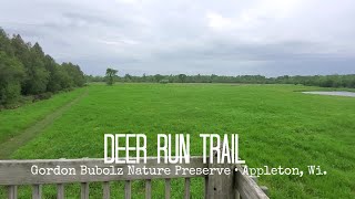 Walking Deer Run Trail at Gordon Bubolz Nature Preserve in Appleton, Wisconsin Virtual Trail Walk