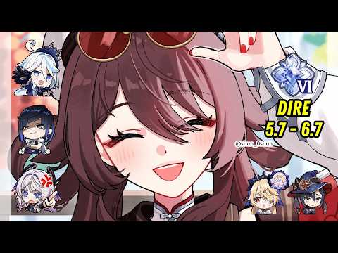 C1 Hu Tao 5.7 - 6.7/Luna VIII DIRE Stygian Compilation | Genshin Impact