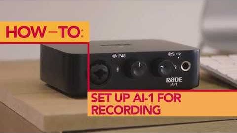 How to Record using Headphones with the RØDE AI-1