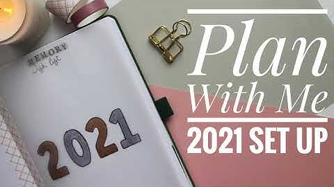 Plan With Me | 2021 | Bullet Journal Yearly Set Up