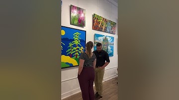 When You Just Want To Talk About Art!  At my gallery Crown & Press my staff is amazing!  #artgallery