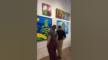 When You Just Want To Talk About Art!  At my gallery Crown & Press my staff is amazing!  #artgallery